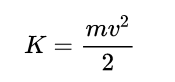 Definição da energia cinética.